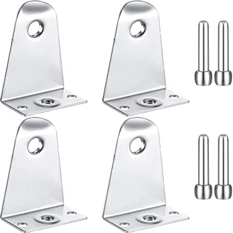 

2 Inch Metal Hold Down Brackets and Pins, Blind Brackets Blind Holder Replacements for Horizontal Blinds Shades Windows Doors (8