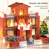 Mini DIY Abricklayer Buildsahouse Cottage Building Villa Simulation Mini Brick Assembly Block Children House Building Toy Gift 1