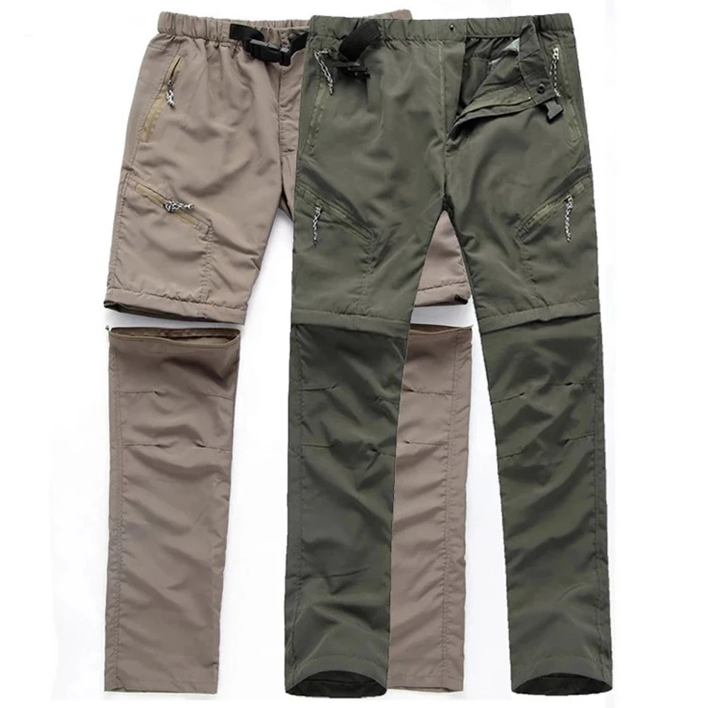 Hiking Pants Men Summer Quick Dry Outdoor Waterproof Breathable Trousers Tactical Travel Camping Trekking Remove Trousers Shorts