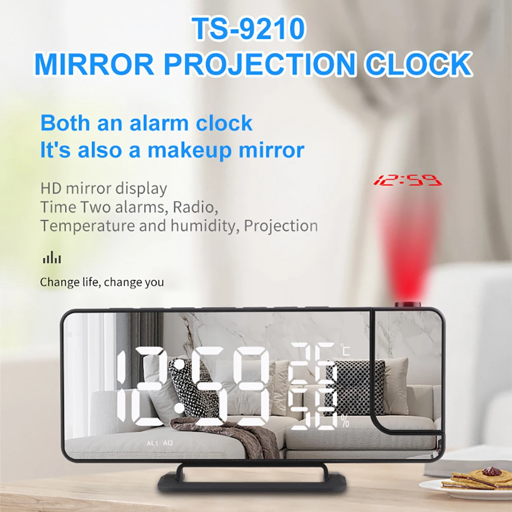 LED Digital Alarm Clock Watch Table Electronic Desktop Clocks Wake Up