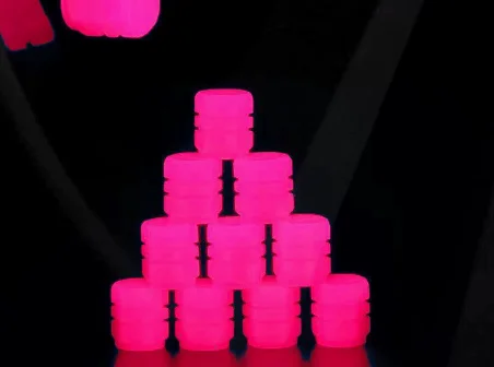 4-Pack Luminous Tire Valve Caps