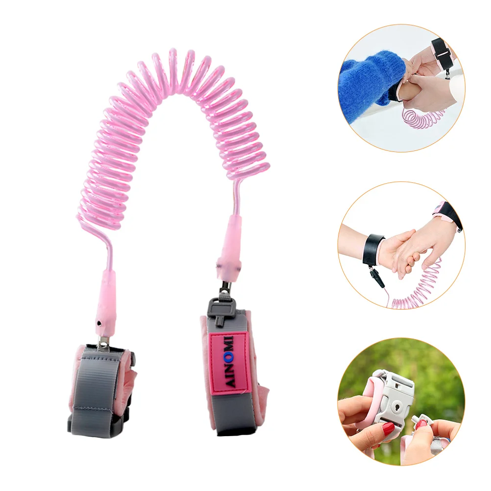

Anti-lost Rope for Children Kids Belt Leash Toddlers Baby Kids Wristbands Link With Lock Cotton