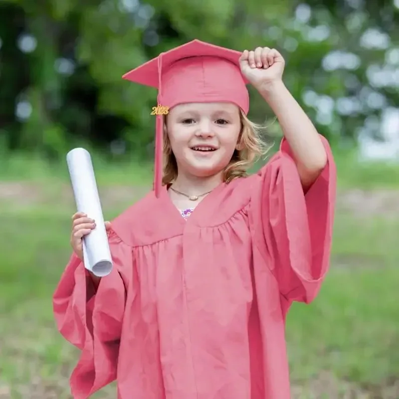 Preschool Graduation Cap Gown Robes Gown Cap Tassel Set Comfortable Unisex Congrats Grad Outfit For Kindergarten