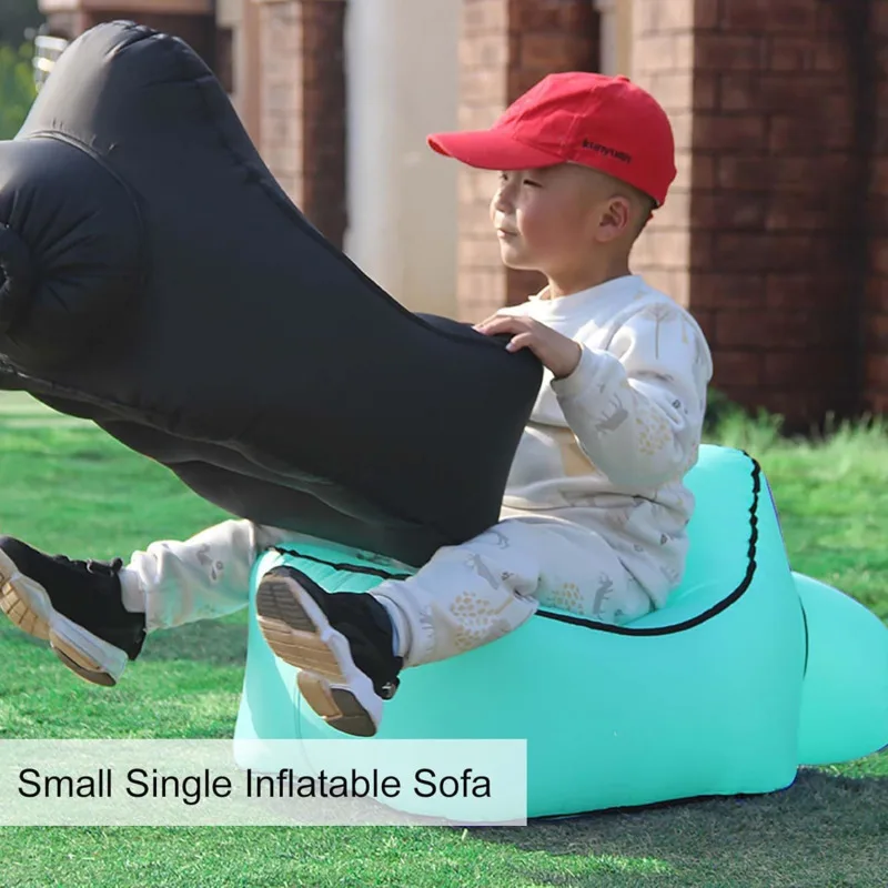 

Inflatable Chair Air Couch Small Single Stool Foldable Blow Up Couch Backrest Puff Up Seat Pouf Bean Bag Children Garden Play