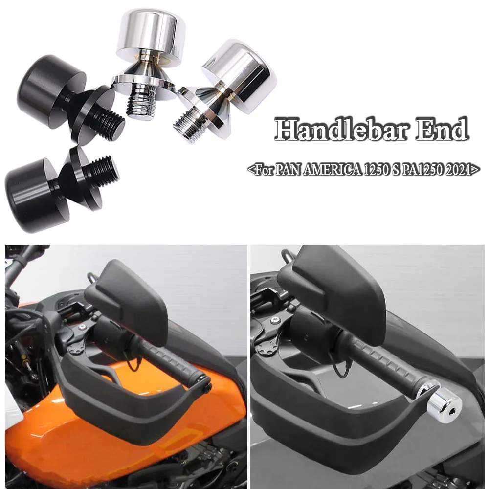 

FOR PAN AMERICA 1250 S PA1250 S 2021 2022 Motorcycle End Bar Counterweight Handlebar End Chrome Bar Ends