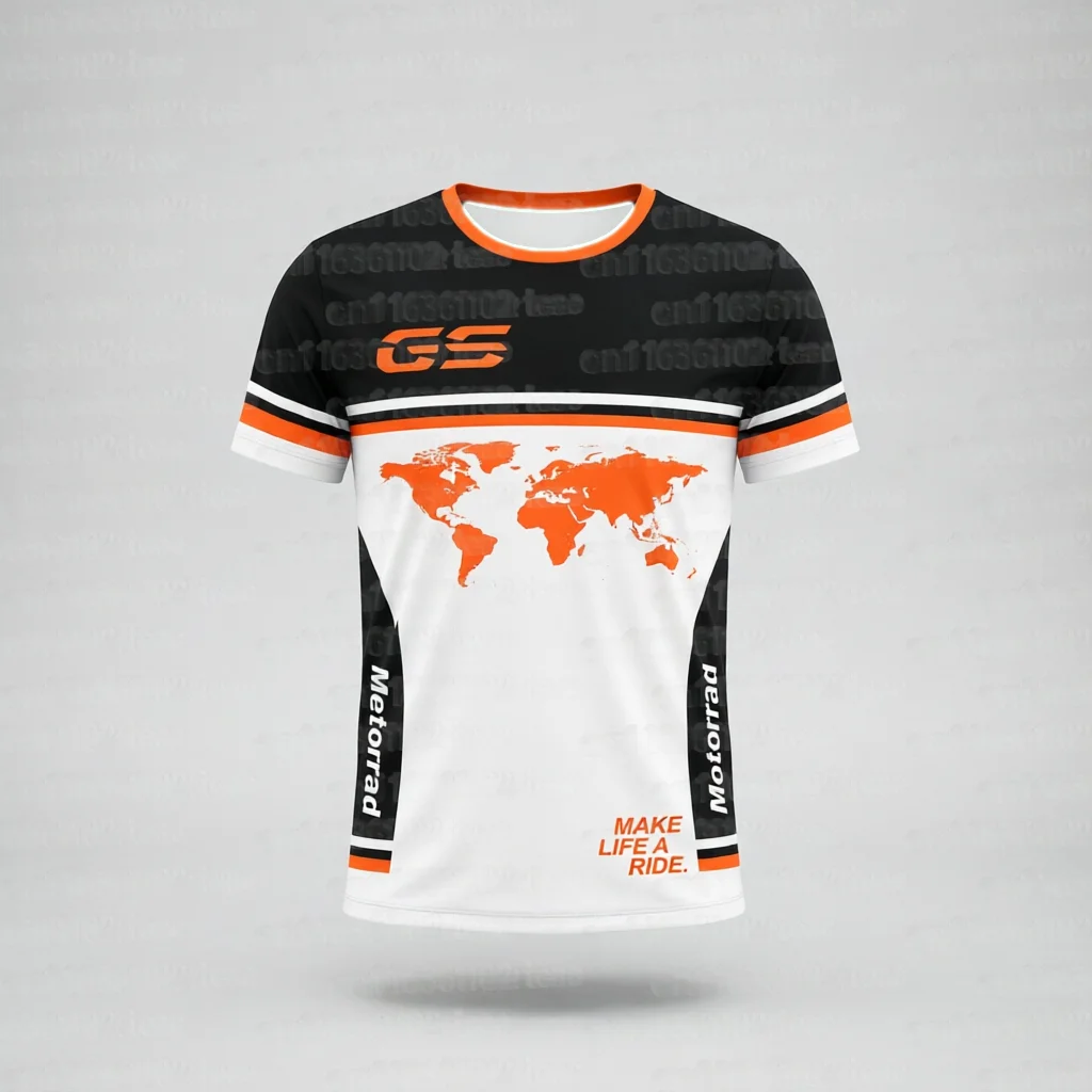 2026 Abenteuer-Motorrad-T-Shirt Schnelltrocknend Atmungsaktiv Outdoor-Sport Motorrad-Oberteil Sommer Casual Tee Familien-Partnerlook