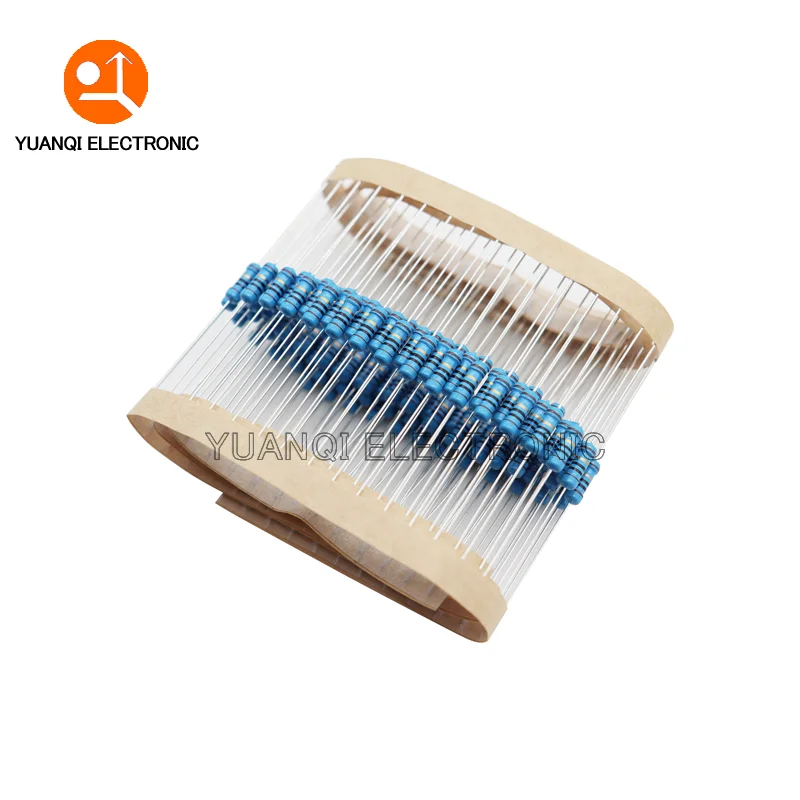 Metal Film Resistor 50pcs 1/2W 0R-4.7M 0.1R 150R 200R 240R 470R 1K 2.4K 4.7K 10K 24K 51K 750K 0.1 0.22 100 300 470 ohms 0.5W
