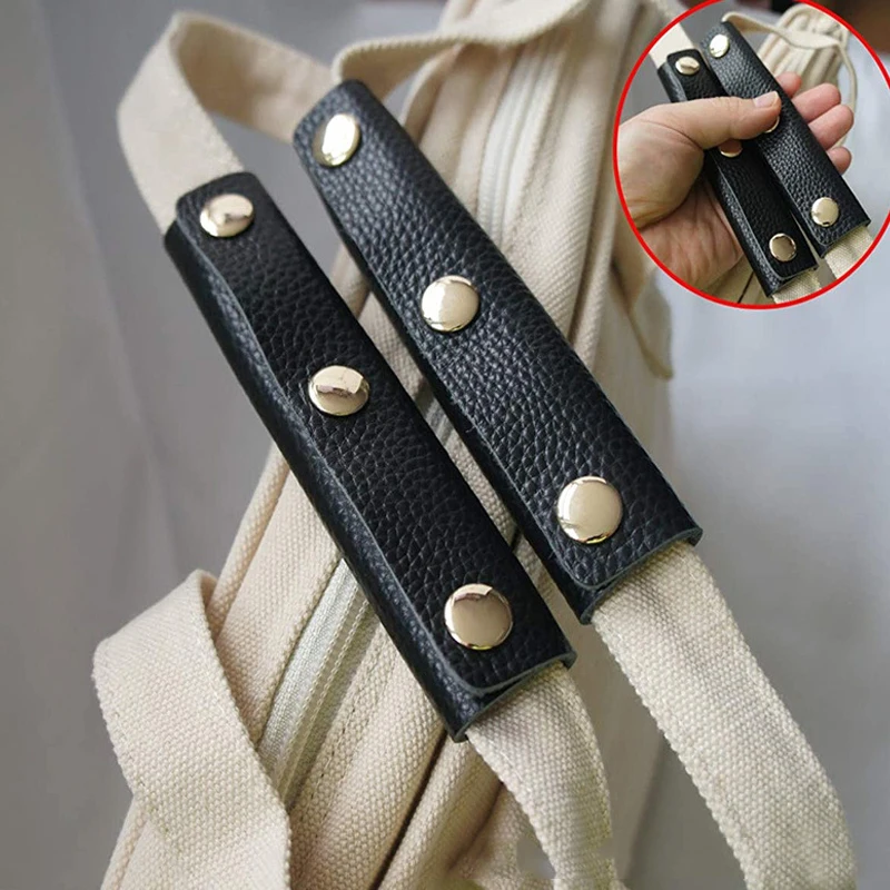 Suitcase Grip Protective Cover PU Leather Bags Handle Anti-stroke Durable Handle For Handbag Shoulder Bag Straps Pad Grip New