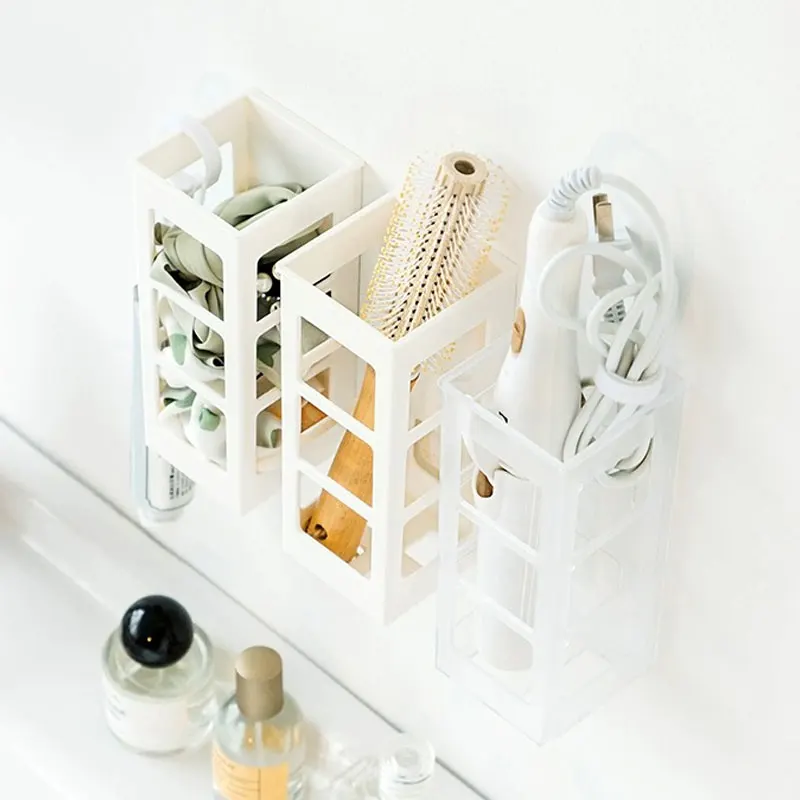 Curling Iron Storage Rack Bathroom Washstand Perforation-free Wall-mounted Storage Rack Bathroom Dormitory Wall