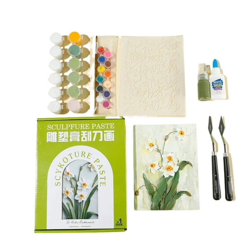 DIY Handmade Texture Relief Painting Material Set