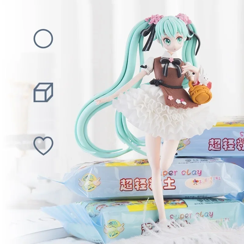 Plastilina ad Asciugatura all'Aria, Argilla Ultra Leggera Fai-da-Te, 12 Colori, Argilla Morbida ad Asciugatura all'Aria con Strumenti, Miglior Regalo per Bambini