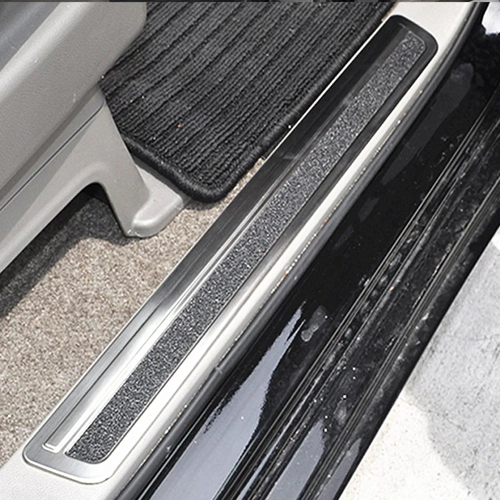 Door Sill Protector 4PCS Stainless Steel Non-slip Door Sill Scuff Plate Car Styling Anti Scratch For Honda STEPWGN RP1/4 2015
