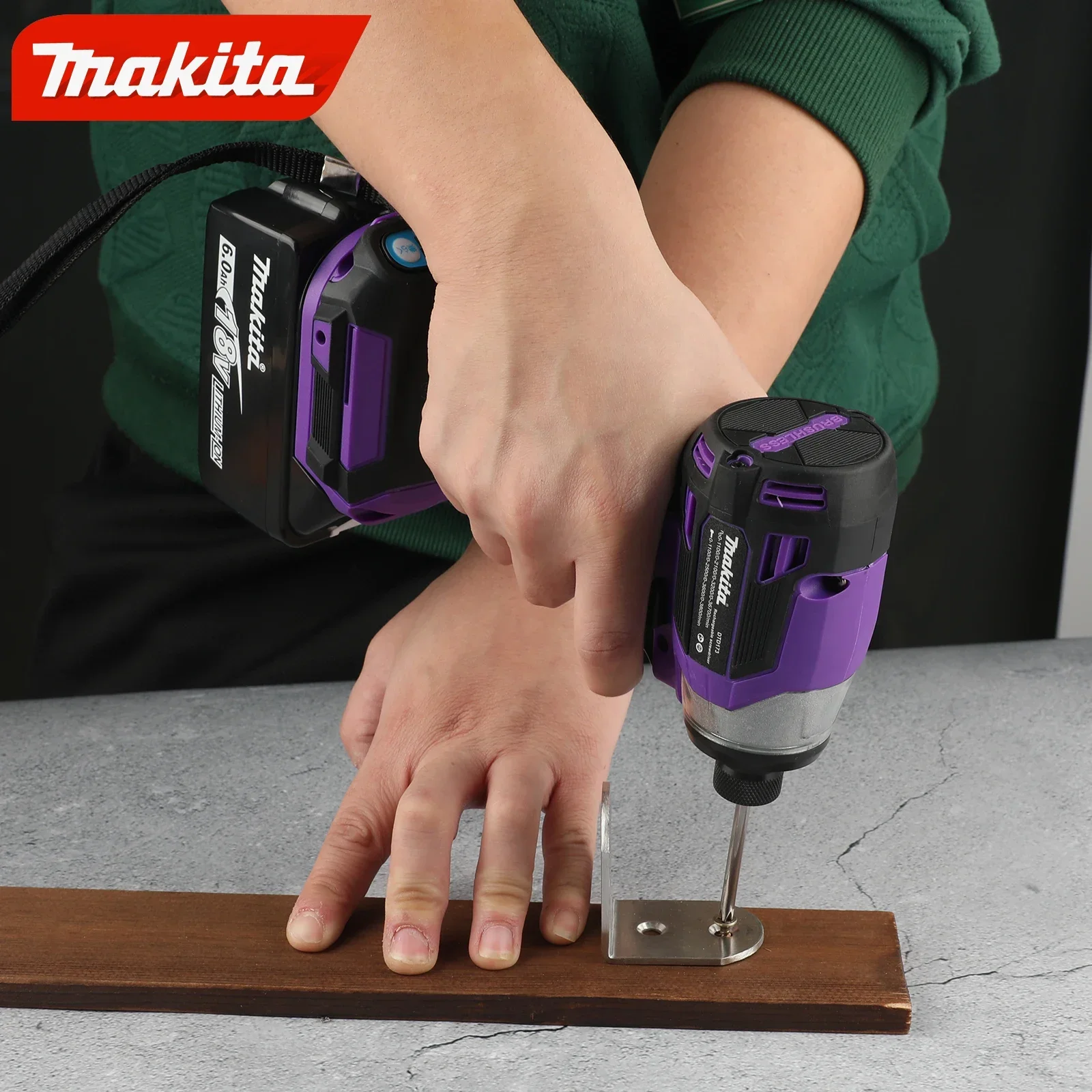 Makita DTD173 18V 무선 임팩트 드라이버 3600rpm 180Nm 브러시리스 모터 T-모드 목재 금속 볼트 고정 전동 공구