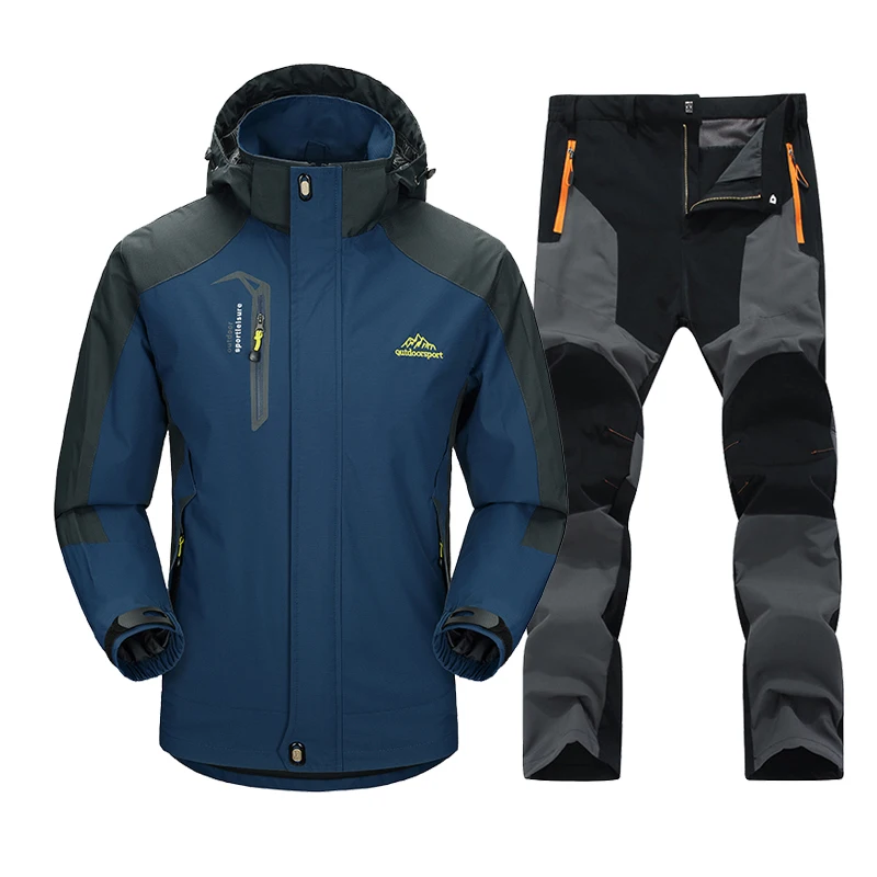 Description Picture 2 of itemMen's Spring Coat Pants Trekking Hiking Fishing Outdoor Set Sports Single Jacket And Quick-Drying Camping Sports Trouser Suit