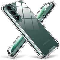 Clear Silicone Soft Phone Case For Samsung S25 S24 S23 S22 Ultra Plus S21 FE A51 A52S A54 A53 A16 Camera Shockproof Bumper Cover 1