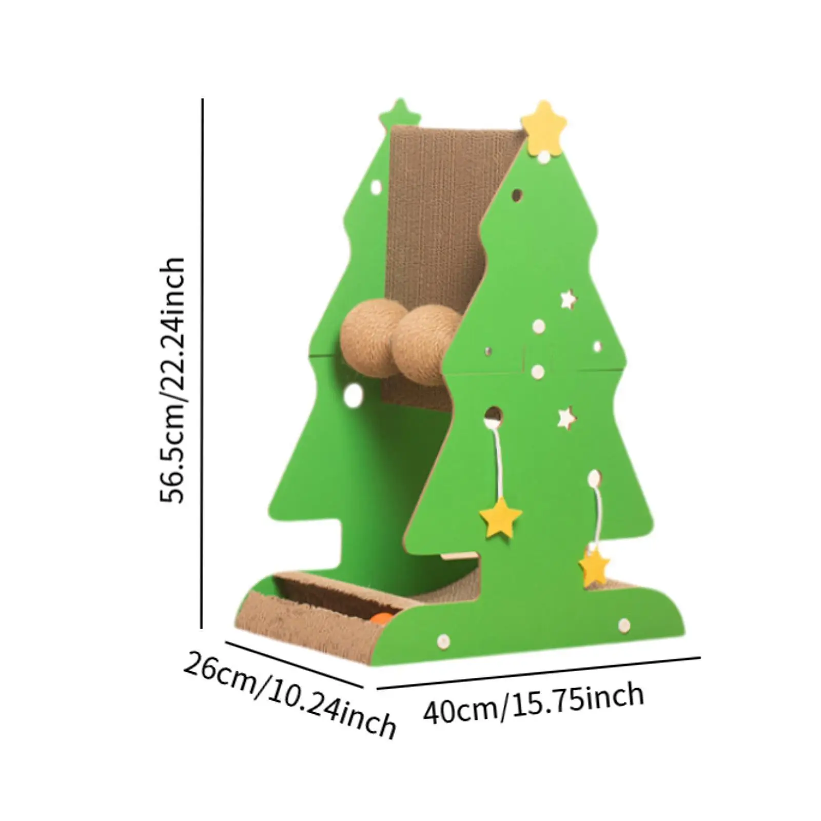 Cat Scratcher Christmas Tree Kitten Scratching Post for Indoor Cats Kitten