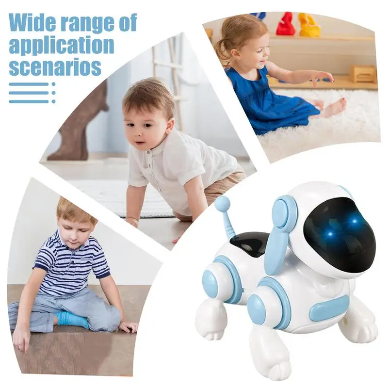 Robot Dog For Kids Remote Control Dancing And Walking RC Robot Funny Interactive Stunt Puppy With Sound For Kid Child Age 3-7 5