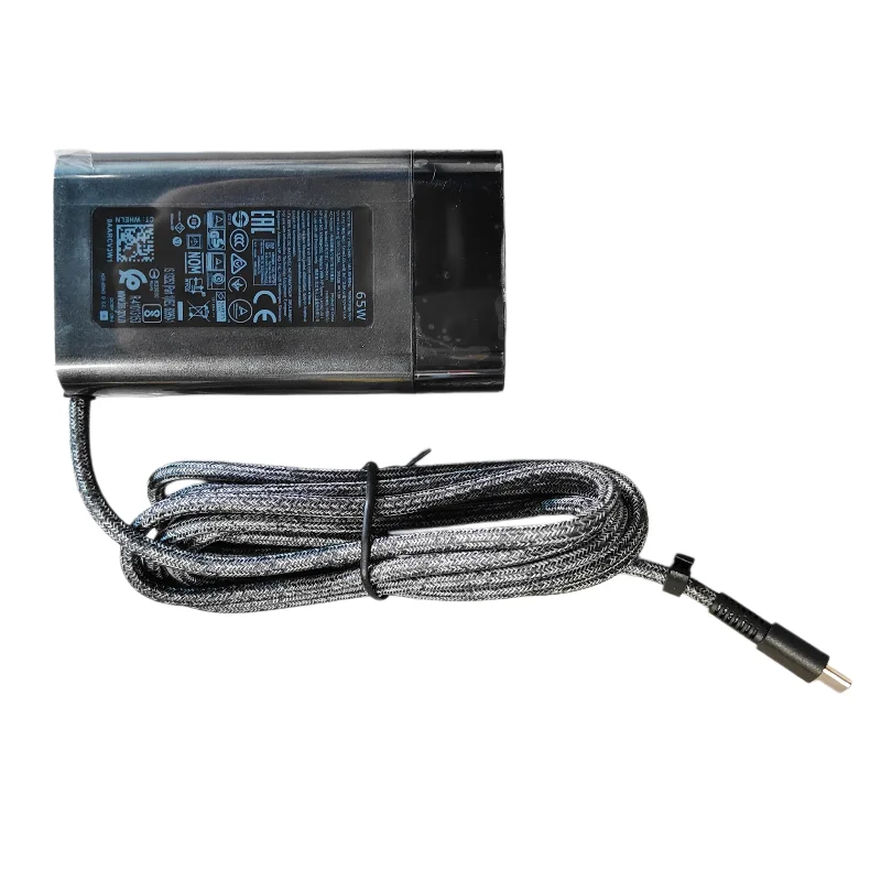 HP 671R3AA용 새  오리지널 65W USB-C 어댑터 충전기