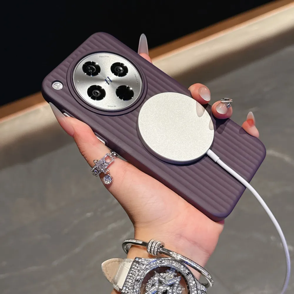 Sleek Magnetic Wireless Charging Protective Hard Case - Premium Back Cover Shell