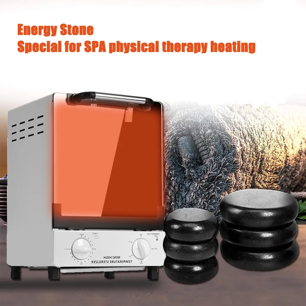 Massage Stone Heater Carbinet Professional Adjustable 12L High Temperature Warmer Box For Hot Massager Therapy Timer Control