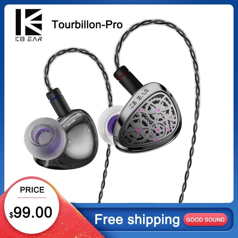 KBEAR Tourbillon-Pro TB-PRO 10MM DD&オールメタル HiFi インイヤー
