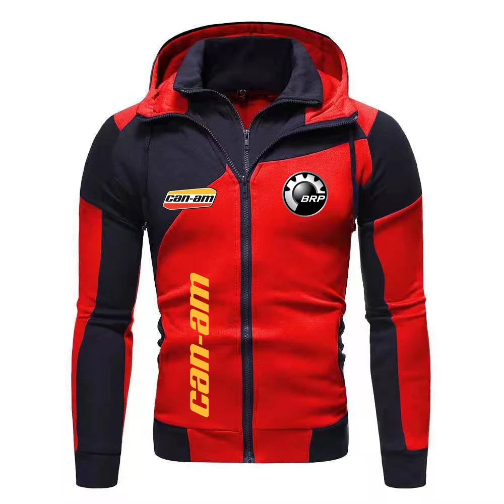 2024 New Windproof and Warm Double Zipper Men's Jacket BRP All Terrain Bike CAN-AM Logo Fashion Outdoor Cycling Jacket 7 Sacd503f97baa499ab94117fa06cccc57r