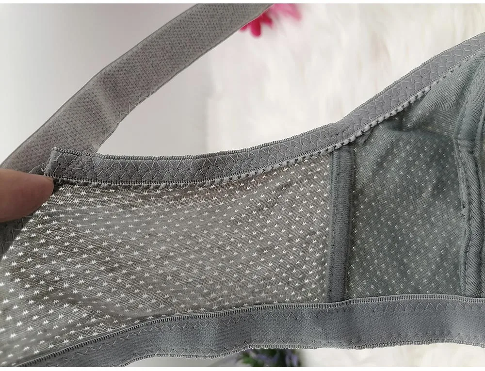 Women's Bra Large Cup C D E F G Lace Embroidery thin Push up Bras Wireless Sexy Lingerie Underwear Bras Top plus size 90-125 C29 6