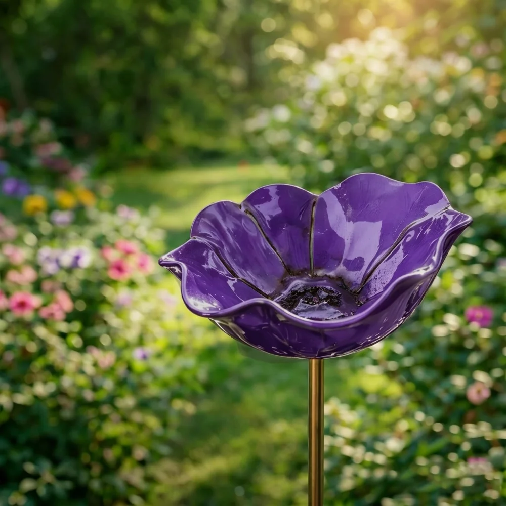 Metal Flower Garden Stake 10