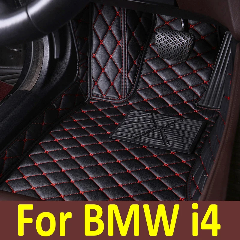 

Car Floor Mats For BMW i4 2022 Custom Auto Foot Pads Automobile Carpet Cover Interior Accessories