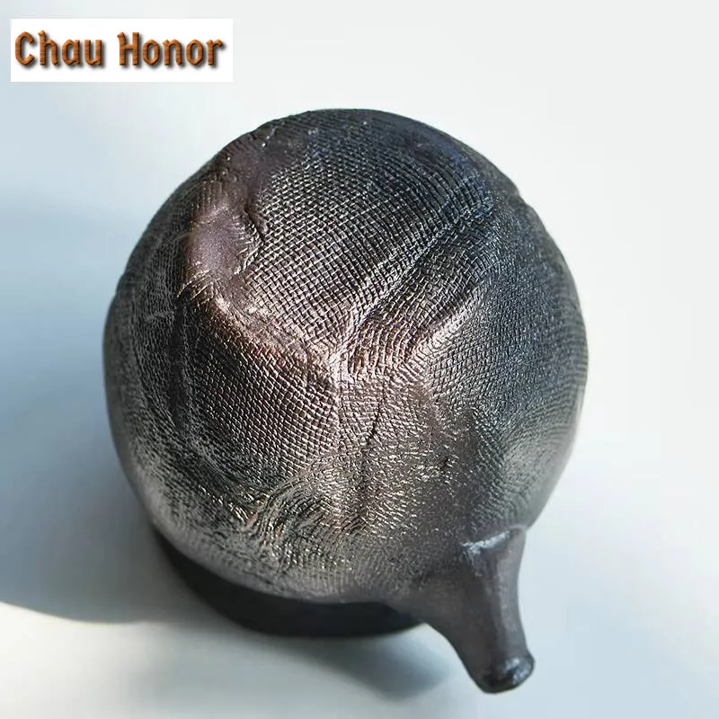 140ml Handicrafts Weaving Fire Pottery Tea Pitcher Antique Tea-separating Cha Hai Side Hanlde Justice Cup Tea Items Supplies