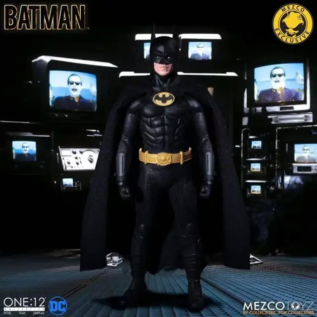 MEZCO BATMAN 1989 バットマン 1/12 アクションフィギュア Mezco Batman 1989 Michael Keaton 1/12 Action Figure In Stock