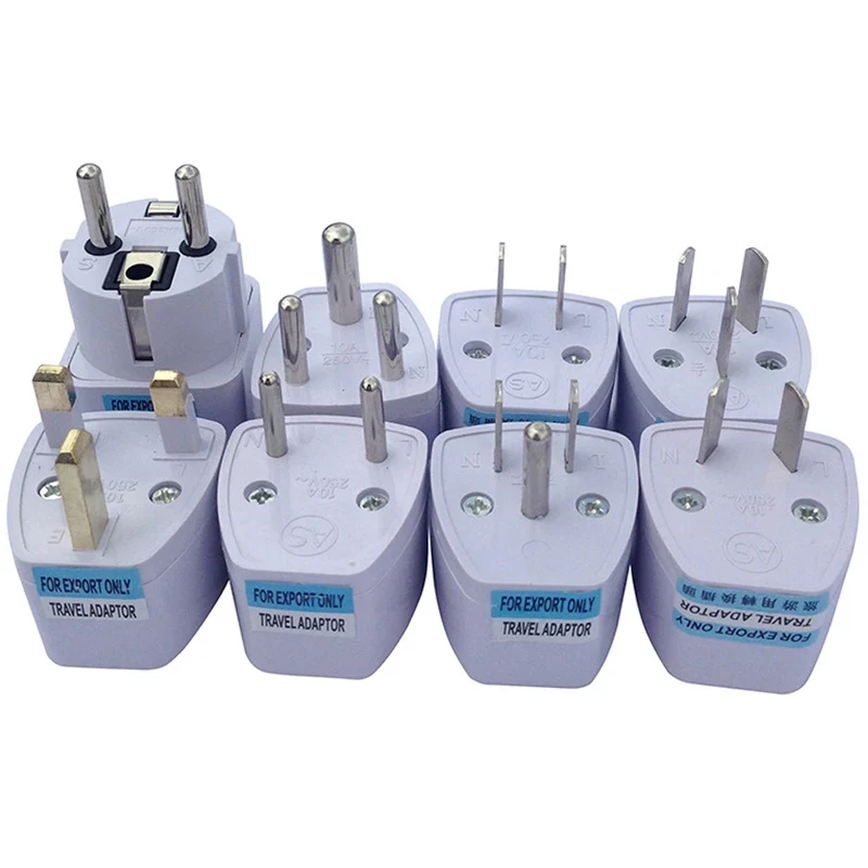 50pcs European America Australia Uk Universal Travel Adapter Us Au To