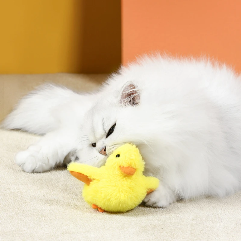 Cat Toys Chong Duck Cat Toy Selfhappy Boredom Relief Bite Resistant