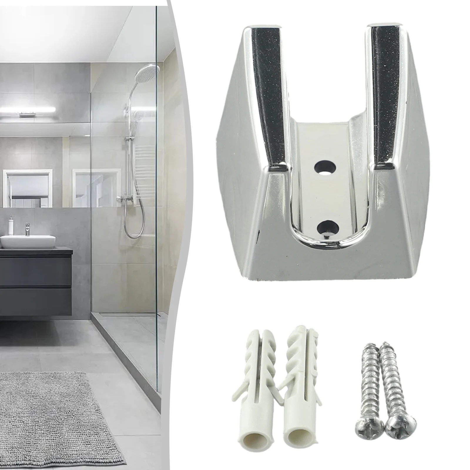 Adjustable Bathroom Shower Holder Head Wall Mount Bracket 1pc