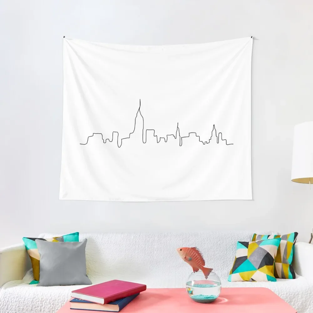 

NYC Skyline Tapestry Decoration Bedroom Room Decorator Aesthetic Room Decor Korean Wallpapers Home Decor Tapestry
