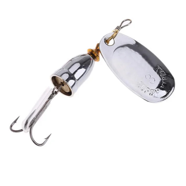 Blade Rotating Spinner Metal Lure Brass Hard Artificial Spoon Bait Copper Freshwater Creek Trout Fishing Tackle 02