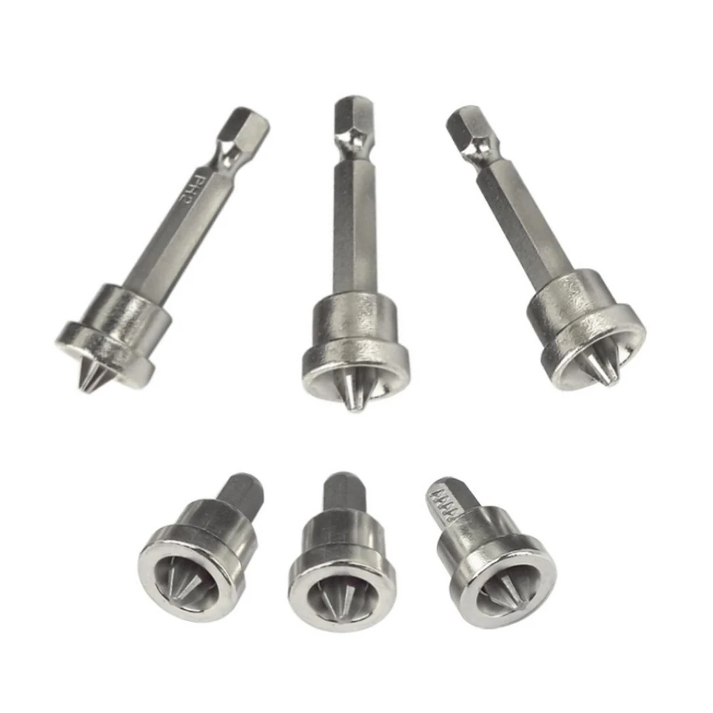 

3 PCS Plasterboard Locating Screws Batch Head Magnetic Hex Shank Screwdriver Bits Set Drywall Dimpler Bits Drilling Bits Tools