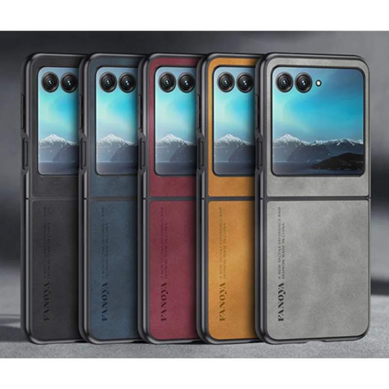 Custodia In Pelle Opaca Vintage Per Motorola Razr 40 Ultra Custodia Per Moto Razr 40 Ultra Cover Razr40Ultra Capa