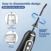 Oral Irrigator USB Rechargeable Water Flosser Portable Dental Water Jet 300ML Water Tank Waterproof Teeth Cleaner For Oral Care 4