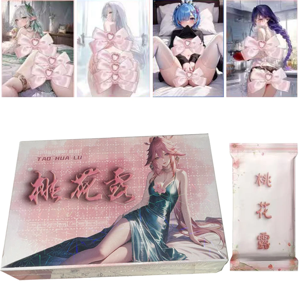 Game Cards Collectible Cards Anime Cards Anime Trading Cards Animation Game Cards Peach Bloosm Goddess Story Nude Collection Card Waifu Booster Box TCG CCG ACG Doujin Toys Hobby Gift