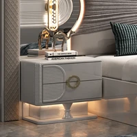 Meubles de chambre à coucher en cuir modernes avec fonction de Massage, ensembles de chambre à coucher, meubles de chambre à coucher de luxe King Size 3