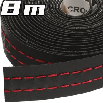 8M Interni auto Linea di rivestimento autoadesiva Porta del cruscotto Decorazione in pelle PU Decorazioni per strisce intrecciate fai-da-te Accessorio automobilistico