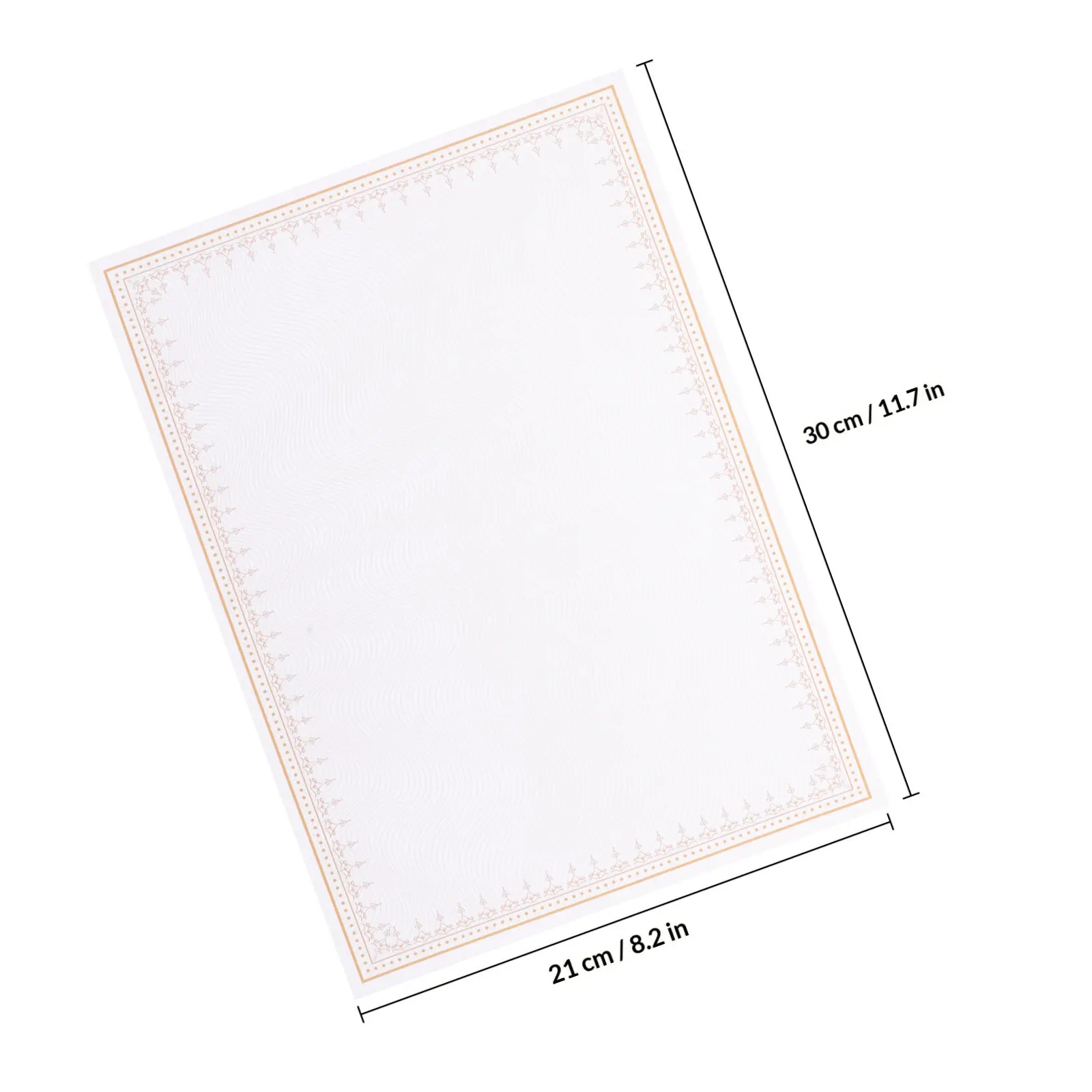 10Pcs 빈 디플로마 인증서 용지 A4 인쇄 가능 쓰기 가능 인증서 내부 용지 스포츠 시상 사무실 학교용