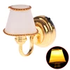 1/6 1/12 Scale Dollhouse Accessories Miniature LED Wall Sconce Lamp, dollhouse table lamp, Battery Operated With ON/OFF Switch 3