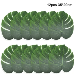 Jungle Safari Animal Party Tableware & Decorations Set (12pcs large leaf)