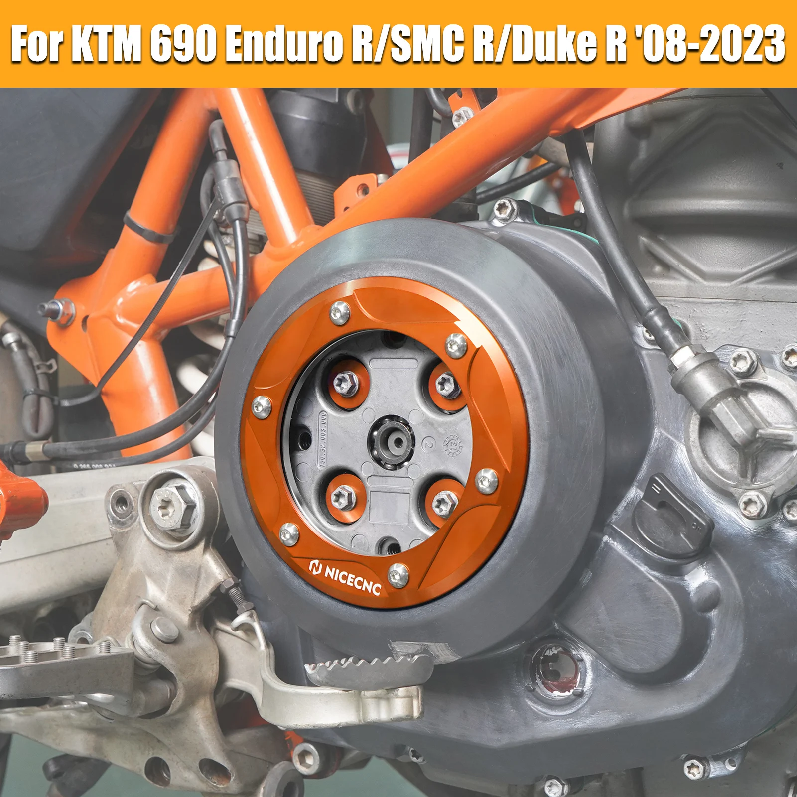 をハスクバーナ701オートバイ透明クラッチカバーktm 690エンデューロr 690 smc r 690公爵r 2008-2019 2020 2021 2022 2023