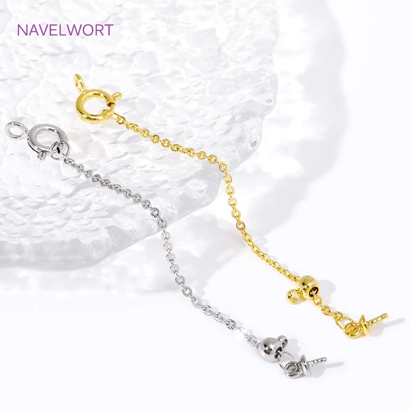 

Позолоченная латунная цепочка-удлинитель, 18 К