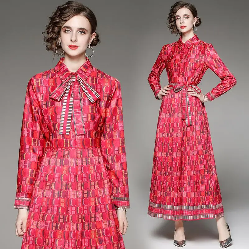 

Temperamental Women Summer Long Dreese Peter Pan Collar Big Swing Sweet Vestidos Bodycon Comfortable Mid Calf Floral Skirts