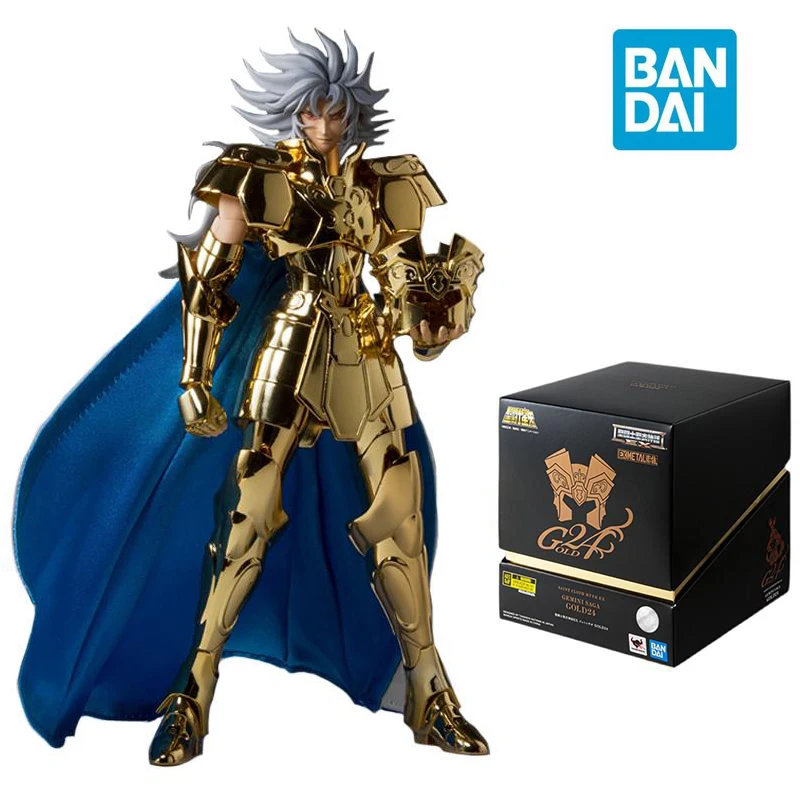 

In Stock Original BANDAI Saint Seiya Myth Cloth Ex Gold Saint Gemini Saga Gold24 Anime Action Figurine Model Toys for Boys Gift