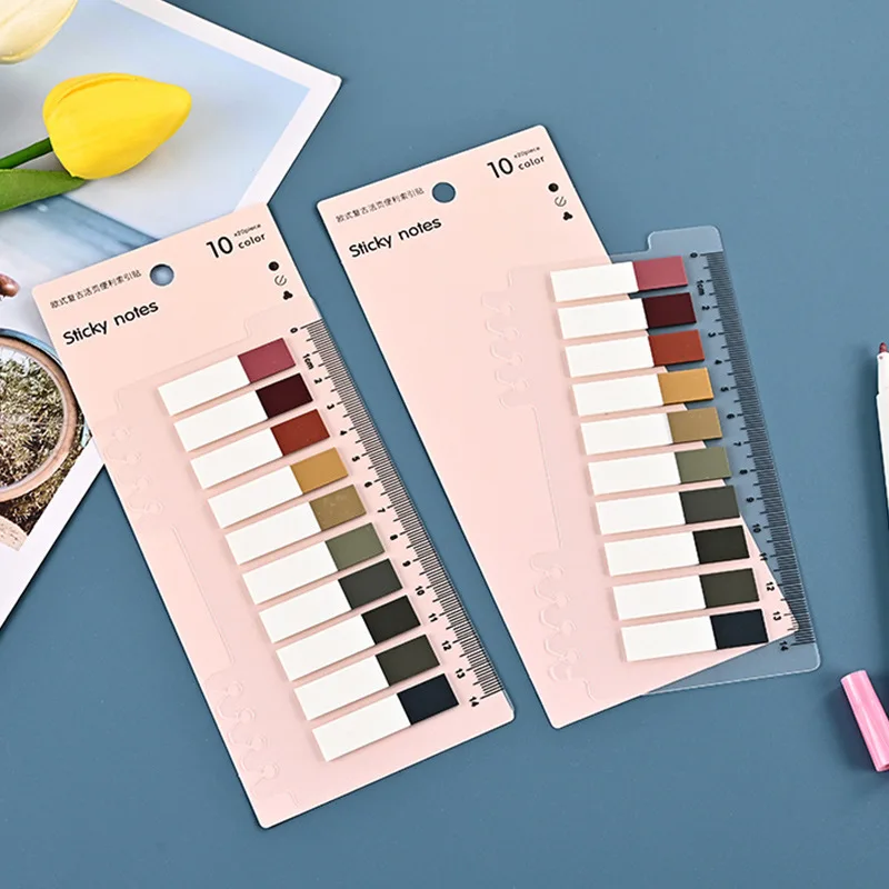200 Sheets Colorful Sticky Notes Memo Pad Self Adhesive Label Index Tabs Bookmarks Notepad School Office Stationery Supplies - 6